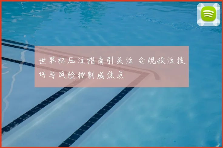 世界杯压注指南引关注 合规投注技巧与风险控制成焦点